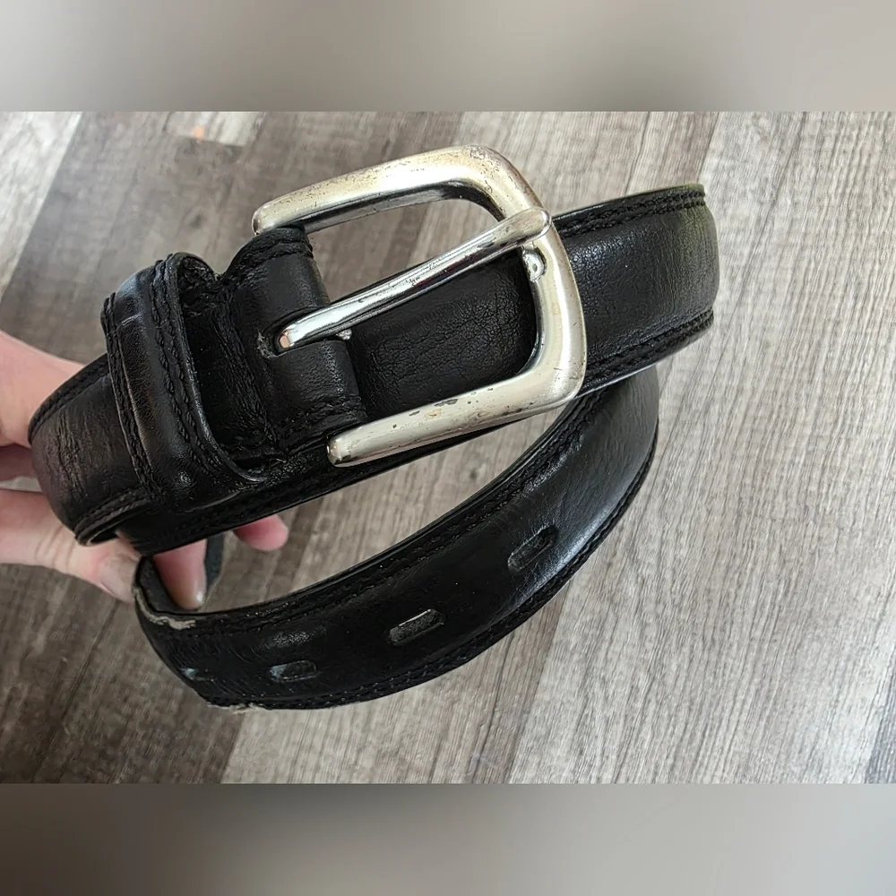 Dockers Mens 42 105 Genuine Leather Belt Classy Work Business Casual